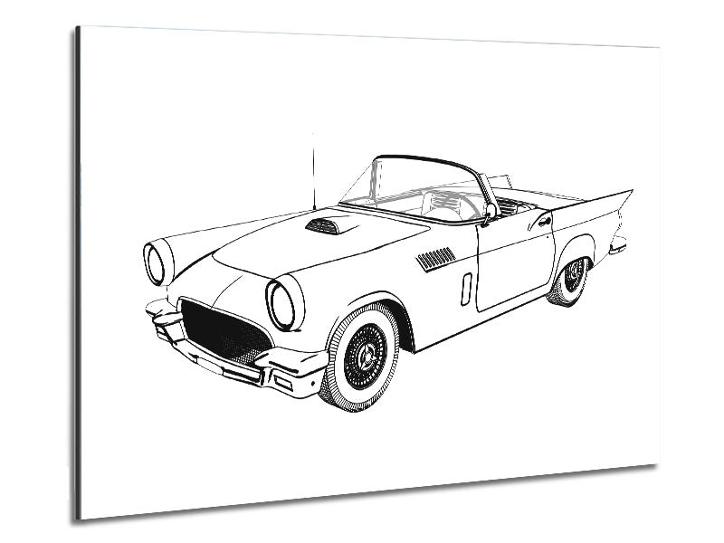 American Classic 12 artwork printed on brushed aluminium dibond, showcasing modern design and vibrant colors.