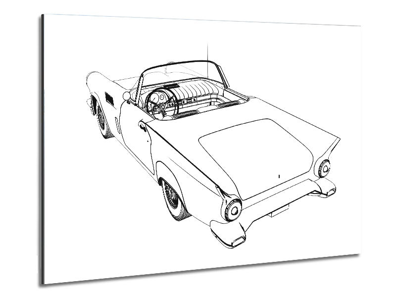 American Classic 13 artwork printed on brushed aluminium dibond, showcasing vibrant colors and modern design.