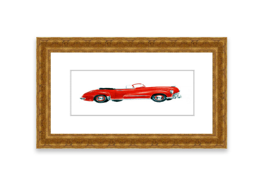 American Classic 15 Cornwall framed print in various frame colors, showcasing elegant design and ready-to-hang feature.