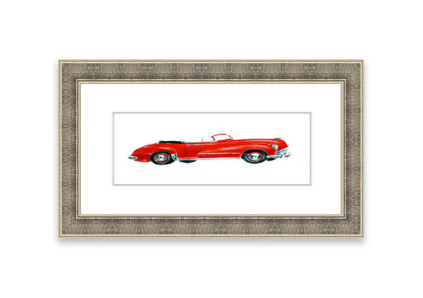 American Classic 15 Cornwall framed print in various frame colors, showcasing elegant design and ready-to-hang feature.