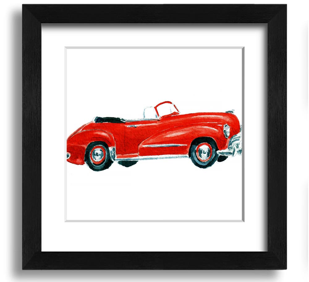 American Classic 15 Square Framed Print in various frame colors, showcasing its elegant design and handmade quality.