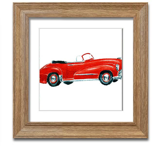 American Classic 15 Square Framed Print in various frame colors, showcasing its elegant design and handmade quality.