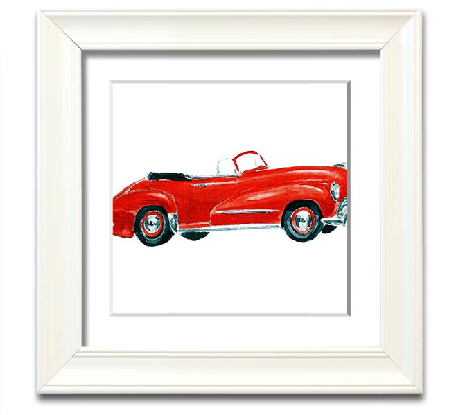 American Classic 15 Square Framed Print in various frame colors, showcasing its elegant design and handmade quality.