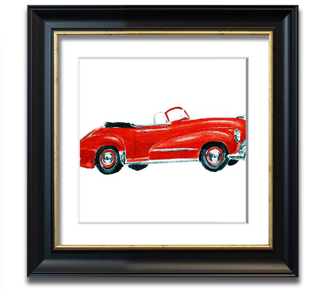 American Classic 15 Square Framed Print in various frame colors, showcasing its elegant design and handmade quality.