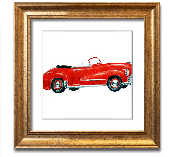 American Classic 15 Square Framed Print in various frame colors, showcasing its elegant design and handmade quality.