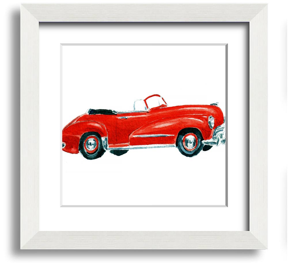 American Classic 15 Square Framed Print in various frame colors, showcasing its elegant design and handmade quality.