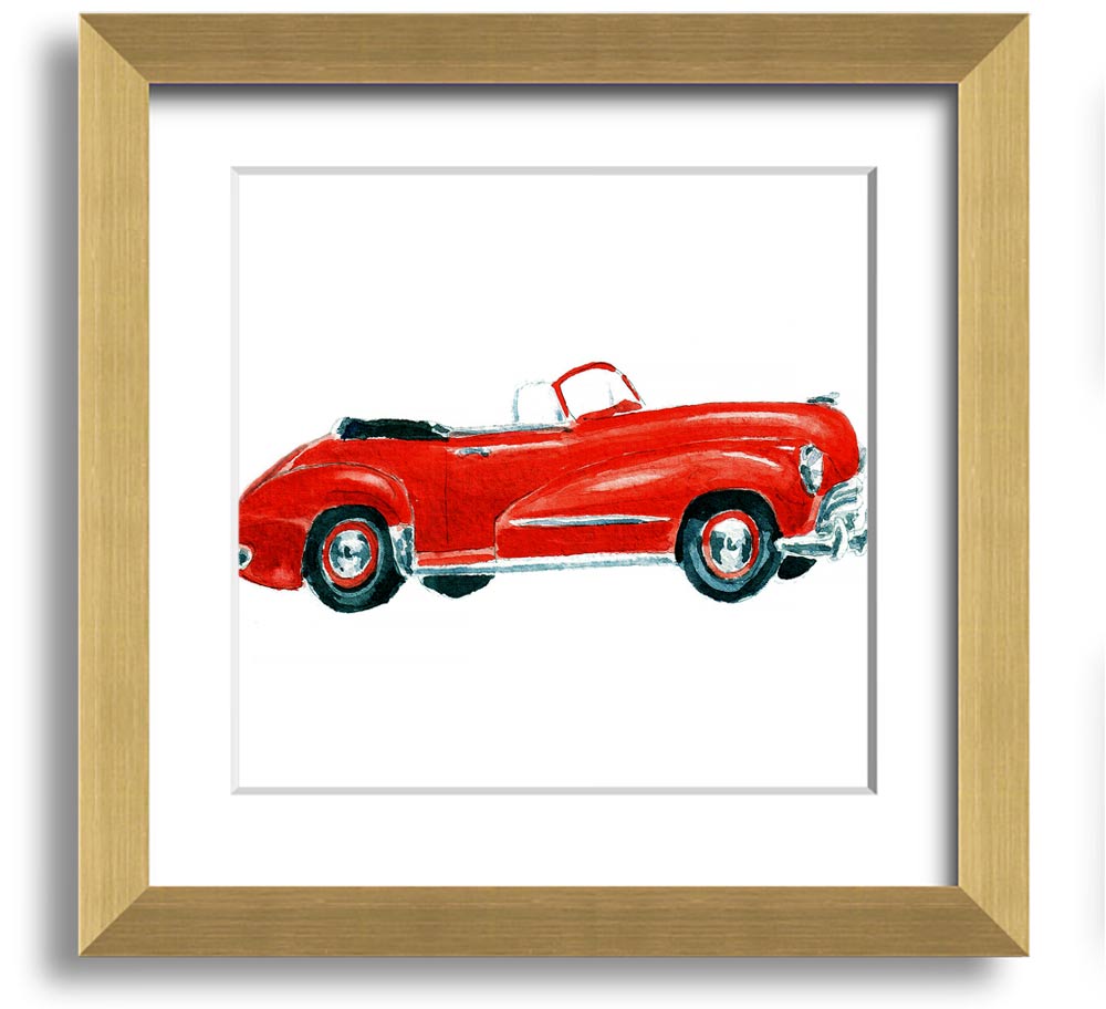 American Classic 15 Square Framed Print in various frame colors, showcasing its elegant design and handmade quality.