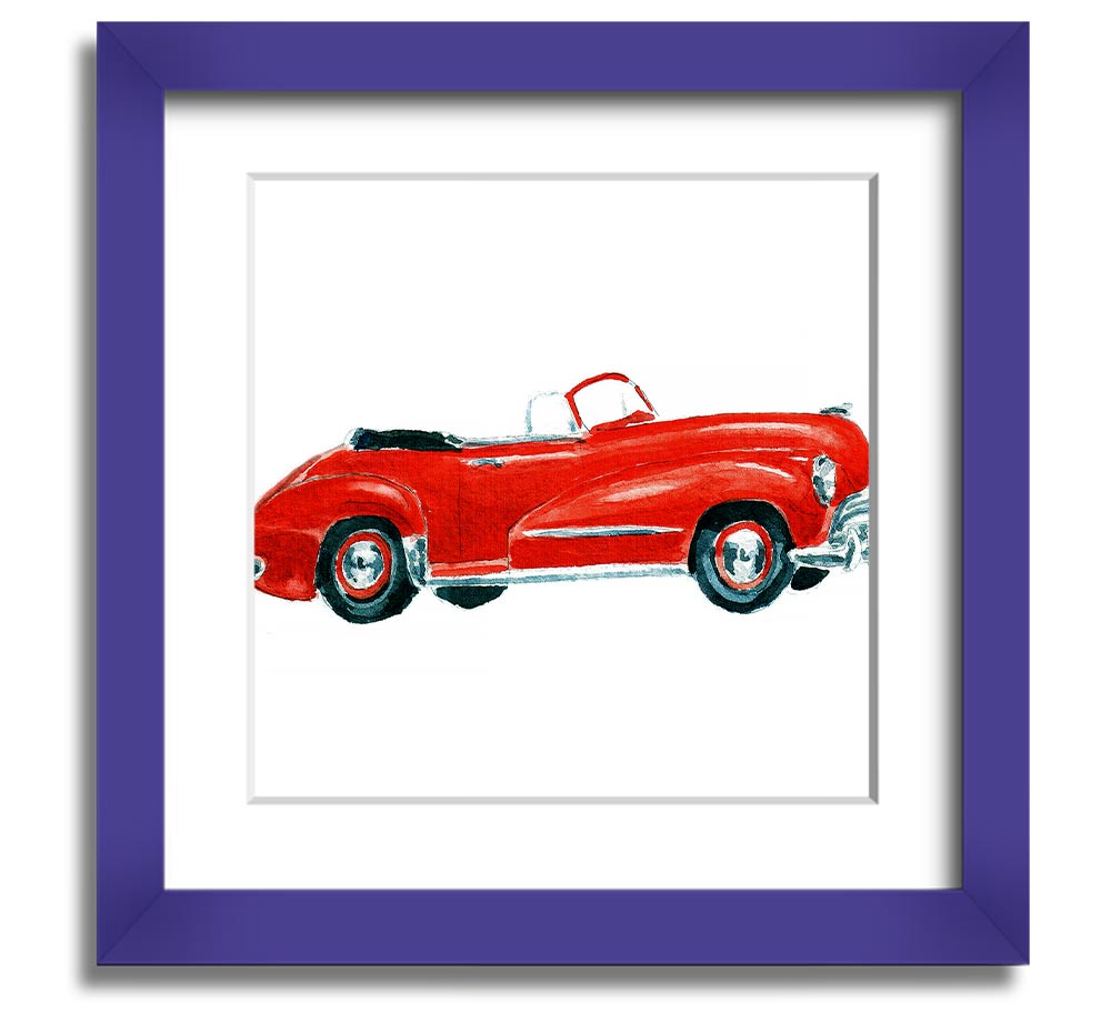 American Classic 15 Square Framed Print in various frame colors, showcasing its elegant design and handmade quality.