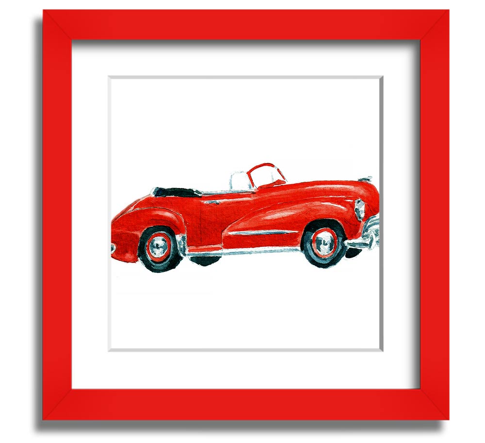 American Classic 15 Square Framed Print in various frame colors, showcasing its elegant design and handmade quality.