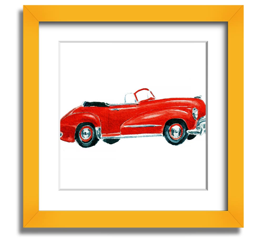 American Classic 15 Square Framed Print in various frame colors, showcasing its elegant design and handmade quality.