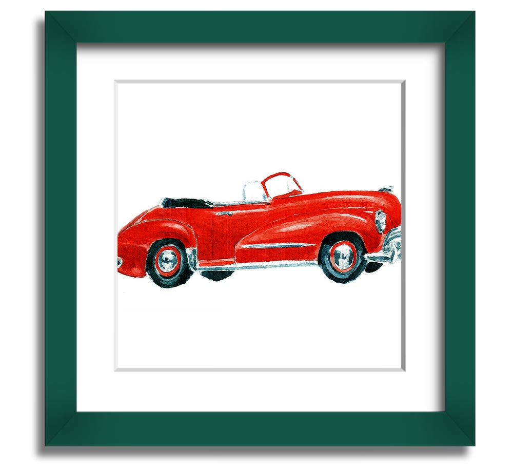 American Classic 15 Square Framed Print in various frame colors, showcasing its elegant design and handmade quality.