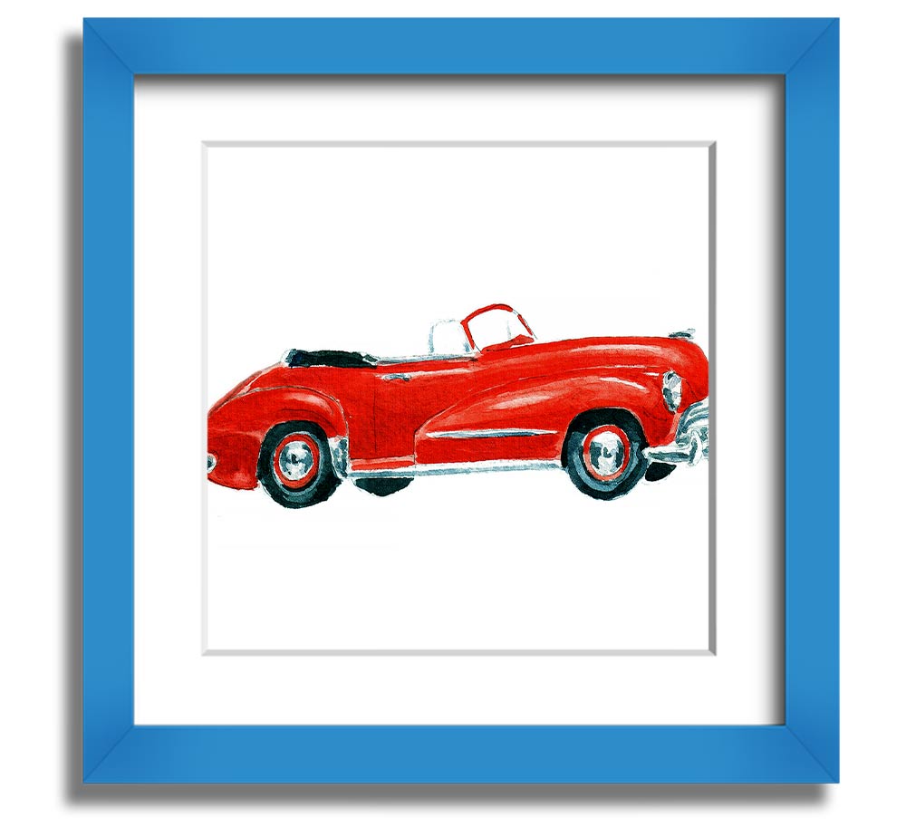 American Classic 15 Square Framed Print in various frame colors, showcasing its elegant design and handmade quality.