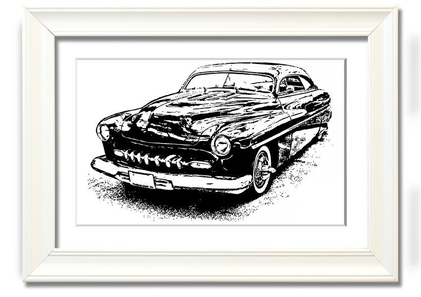 American Classic 16 framed print showcasing vibrant colors and elegant design, available in various frame colors.