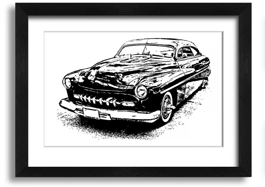 American Classic 16 framed print showcasing vibrant colors and elegant design, available in various frame colors.