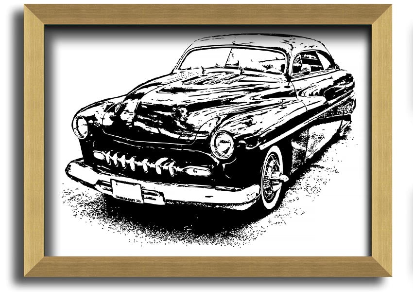 American Classic 16 framed print showcasing vibrant colors and elegant design, available in various frame colors.