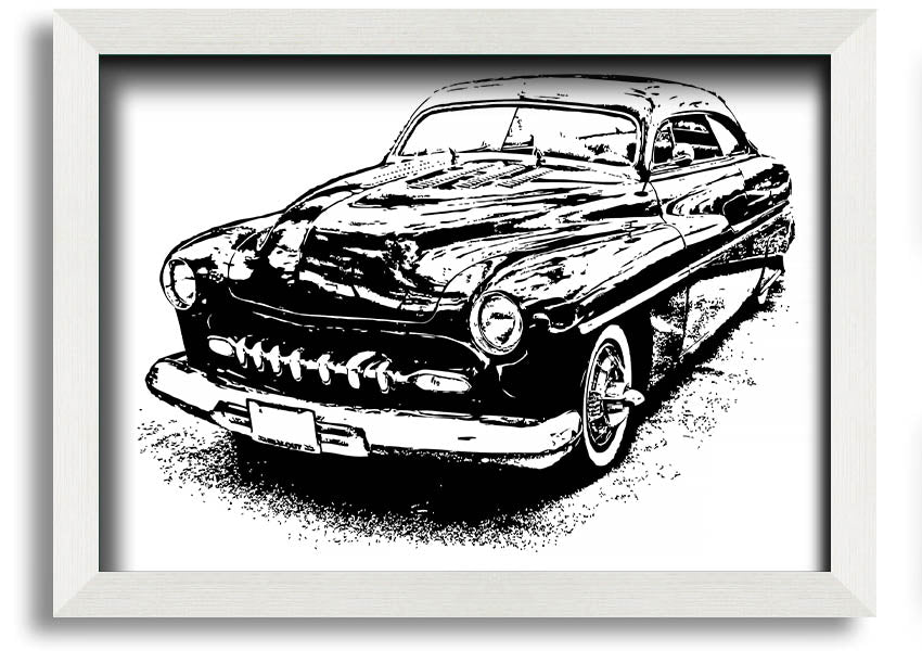 American Classic 16 framed print showcasing vibrant colors and elegant design, available in various frame colors.