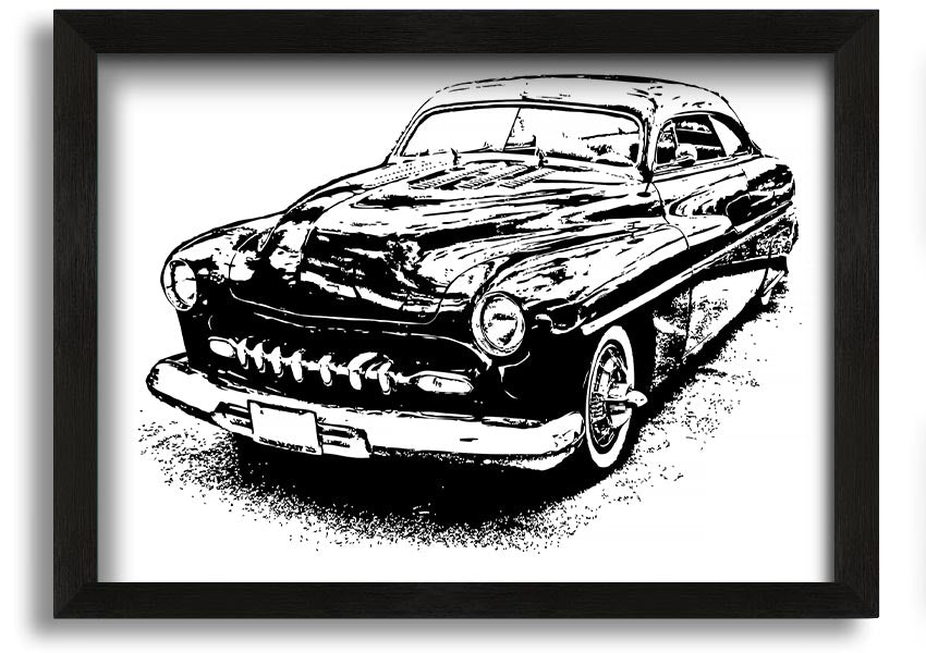 American Classic 16 framed print showcasing vibrant colors and elegant design, available in various frame colors.