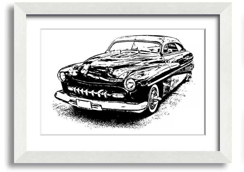 American Classic 16 framed print showcasing vibrant colors and elegant design, available in various frame colors.