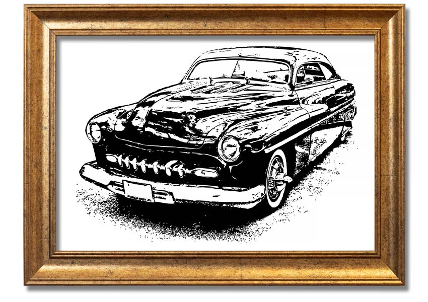 American Classic 16 framed print showcasing vibrant colors and elegant design, available in various frame colors.