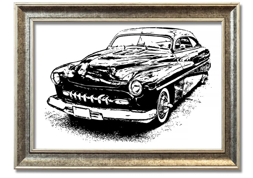 American Classic 16 framed print showcasing vibrant colors and elegant design, available in various frame colors.