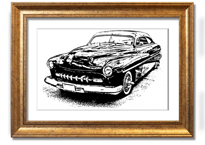 American Classic 16 framed print showcasing vibrant colors and elegant design, available in various frame colors.