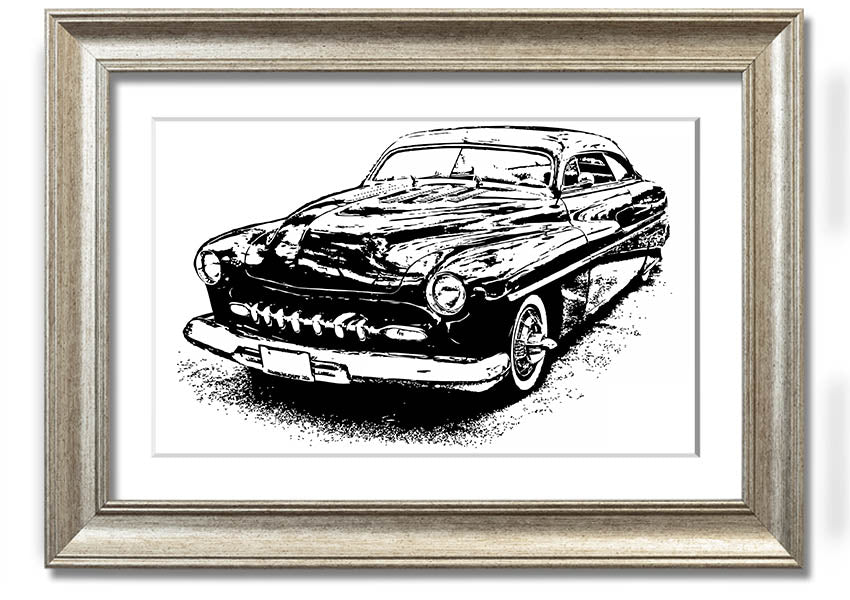 American Classic 16 framed print showcasing vibrant colors and elegant design, available in various frame colors.