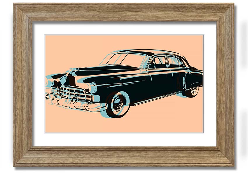 American Classic 2 framed print in multiple frame colors, handmade in the UK, ready to hang.