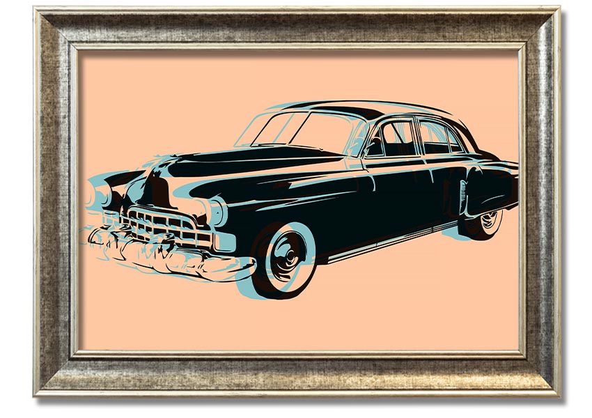 American Classic 2 framed print in multiple frame colors, handmade in the UK, ready to hang.