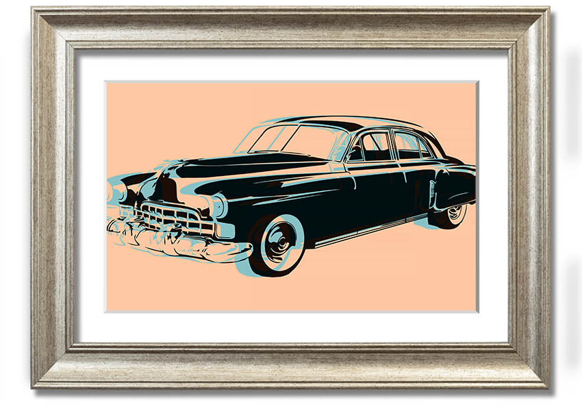 American Classic 2 framed print in multiple frame colors, handmade in the UK, ready to hang.