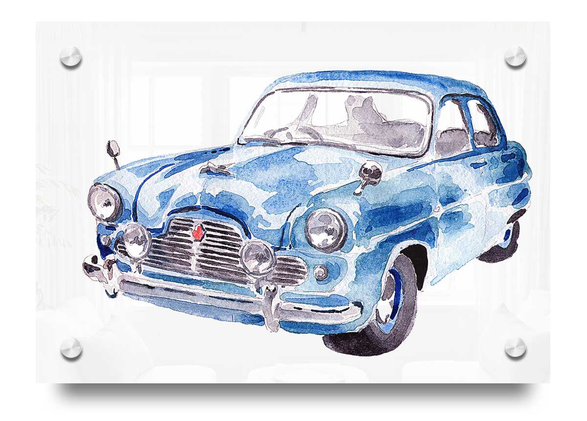 American Classic 4 acrylic print showcasing vibrant colors on 5mm thick acrylic glass, ready to hang.