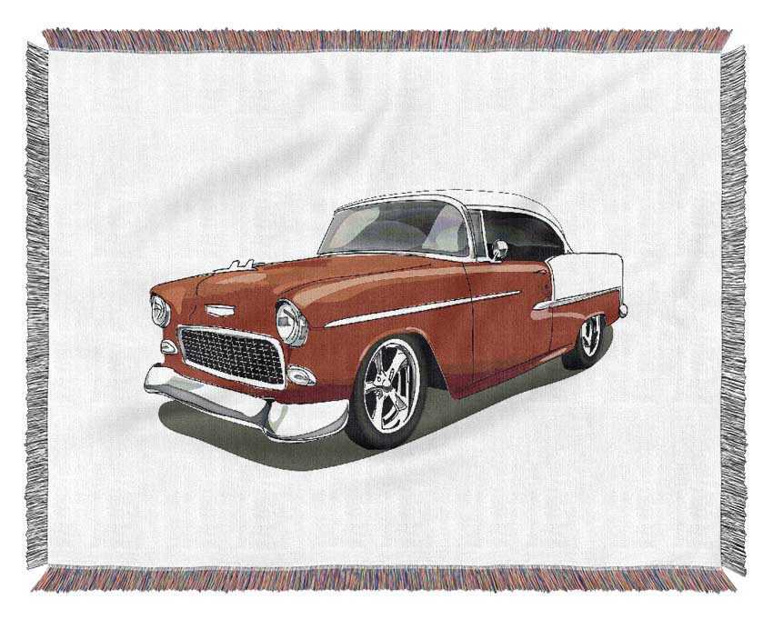 American Classic 5 throw blanket made from 100% cotton, featuring a thermal weave design in a classic style, perfect for bed or couch.