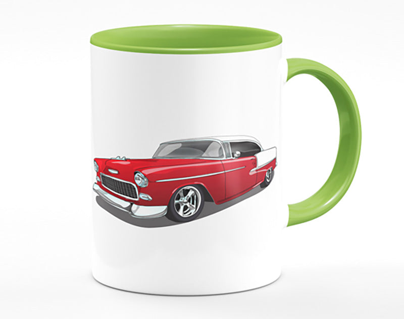 American Classic 5 Mug featuring vibrant edge-to-edge print and matching handle colors, perfect for coffee or tea.
