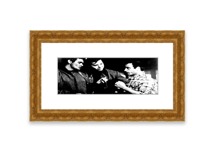 American Graffiti Cornwall framed print showcasing vibrant colors and classic Americana style, ready to hang.