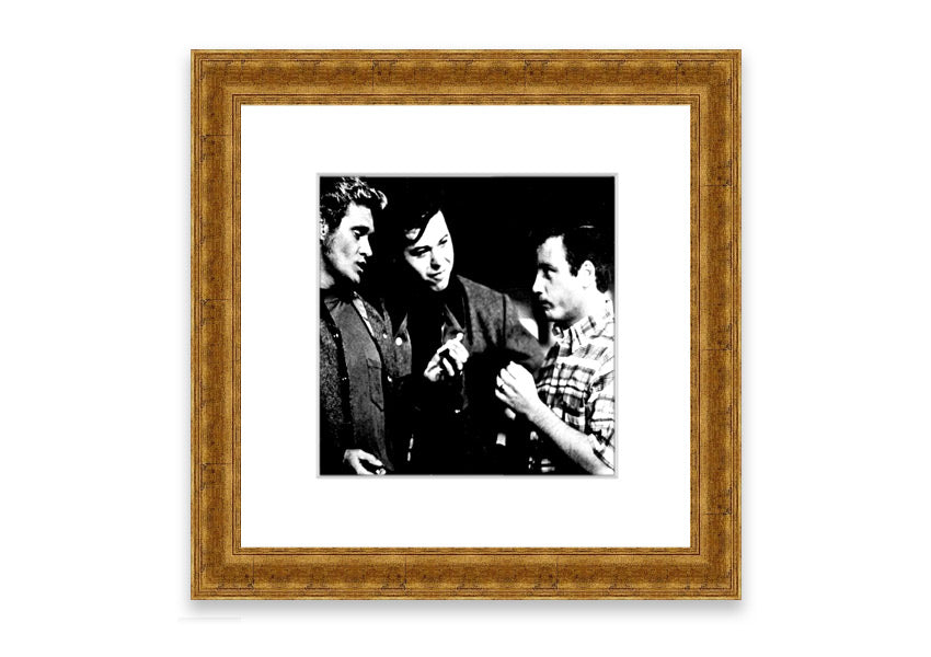 American Graffiti Cornwall framed print showcasing vibrant colors and classic Americana style, ready to hang.