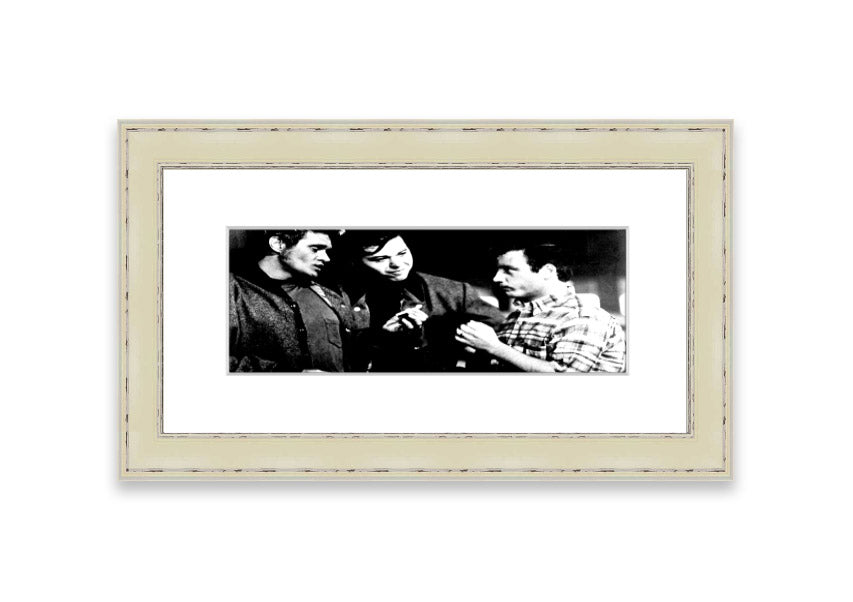 American Graffiti Cornwall framed print showcasing vibrant colors and classic Americana style, ready to hang.