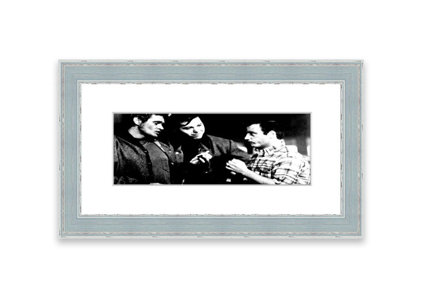 American Graffiti Cornwall framed print showcasing vibrant colors and classic Americana style, ready to hang.