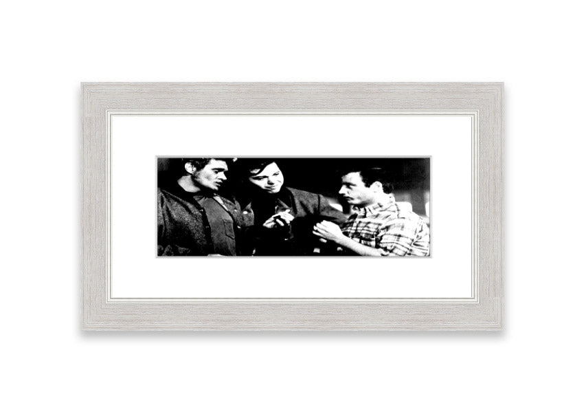 American Graffiti Cornwall framed print showcasing vibrant colors and classic Americana style, ready to hang.