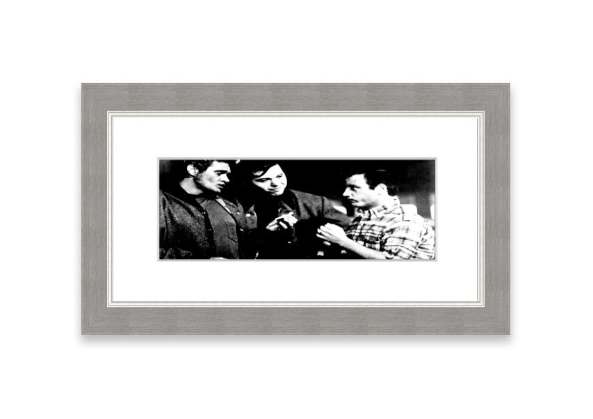 American Graffiti Cornwall framed print showcasing vibrant colors and classic Americana style, ready to hang.