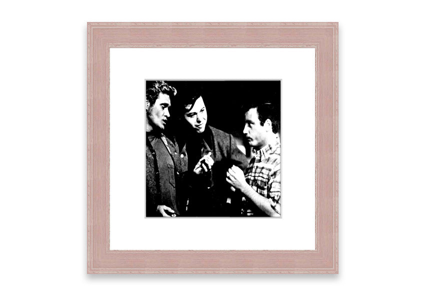 American Graffiti Cornwall framed print showcasing vibrant colors and classic Americana style, ready to hang.