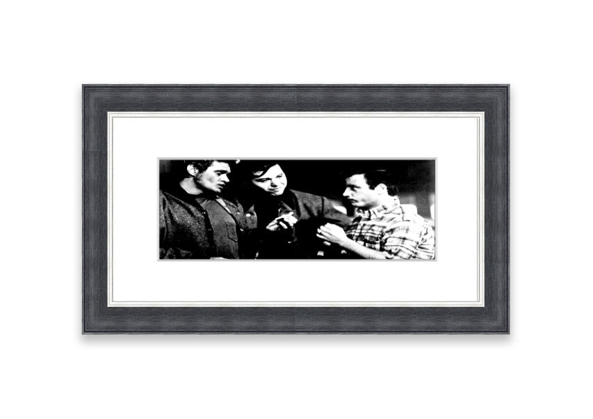 American Graffiti Cornwall framed print showcasing vibrant colors and classic Americana style, ready to hang.