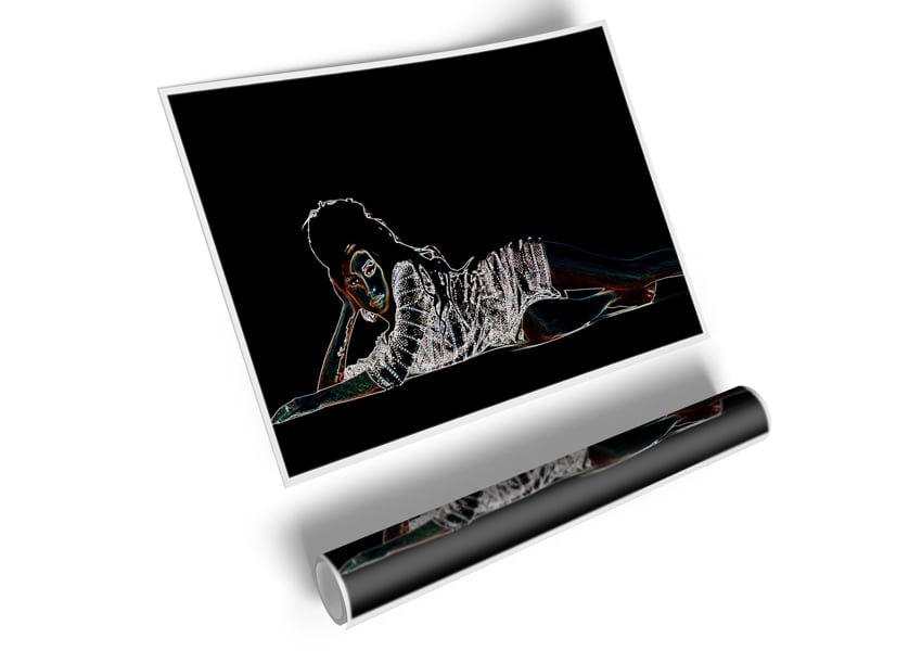 High-quality canvas poster of Amy Winehouse, showcasing her iconic style and vibrant colors.