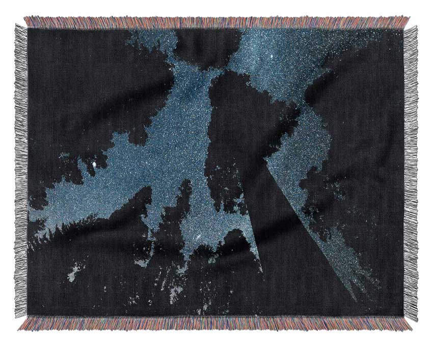 Andromeda throw blanket featuring a luxurious thermal weave, made from 100% cotton, perfect for cozying up on the couch or bed.