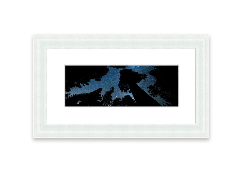 Framed print of Andromeda and the Milky Way above Oregon, showcasing stunning cosmic details.