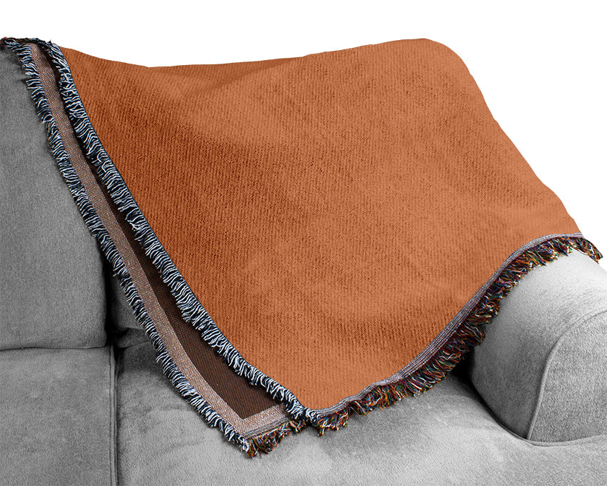 Angel Copper Lime Green throw blanket made from 100% cotton, featuring a thermal weave and vibrant lime green color with copper accents.