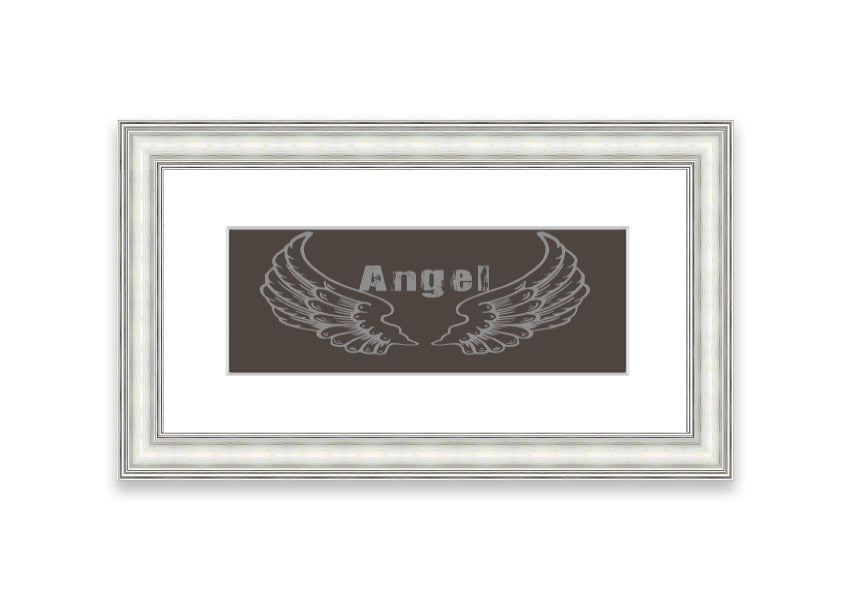 Angel Wings 2 Chocolate framed print with a rich chocolate design, elegantly displayed in a stylish frame.