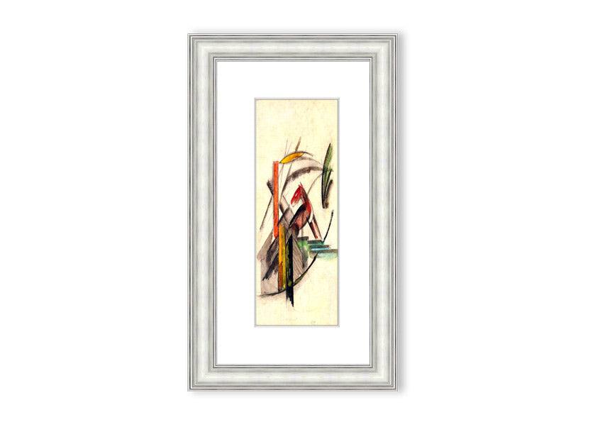 Framed print of 'Animal' by Franz Marc, showcasing vibrant colors and dynamic forms, ready to hang.