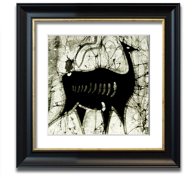 Animal Forest Square Framed Print showcasing vibrant wildlife art in a stylish frame.
