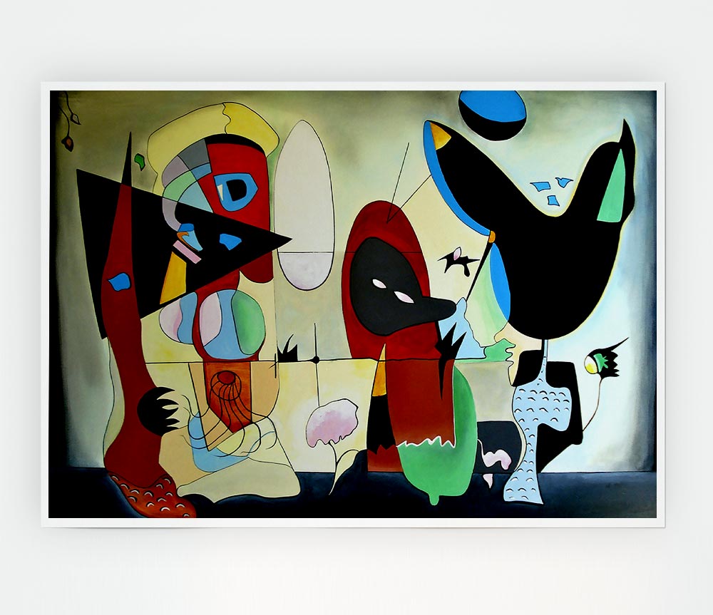 A vibrant Animal Patterns poster printed on high-quality canvas, showcasing various animal designs in rich colors, ready for display or framing.