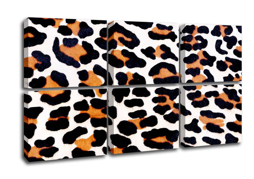 Animal Skin canvas artwork mounted on a 44mm box frame, showcasing a unique design perfect for home decor.