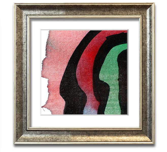 Animal Stripes 1 Square Framed Print with a stylish animal stripes design, available in various frame colours.